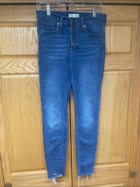 Madewell Women’s Button Fly Mid-Rise Skinny Jeans - Size 26